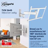 Vogel's COMFORT TVM 3645 | Draai- en kantelbare tv-beugel | 40-77" Wit 4